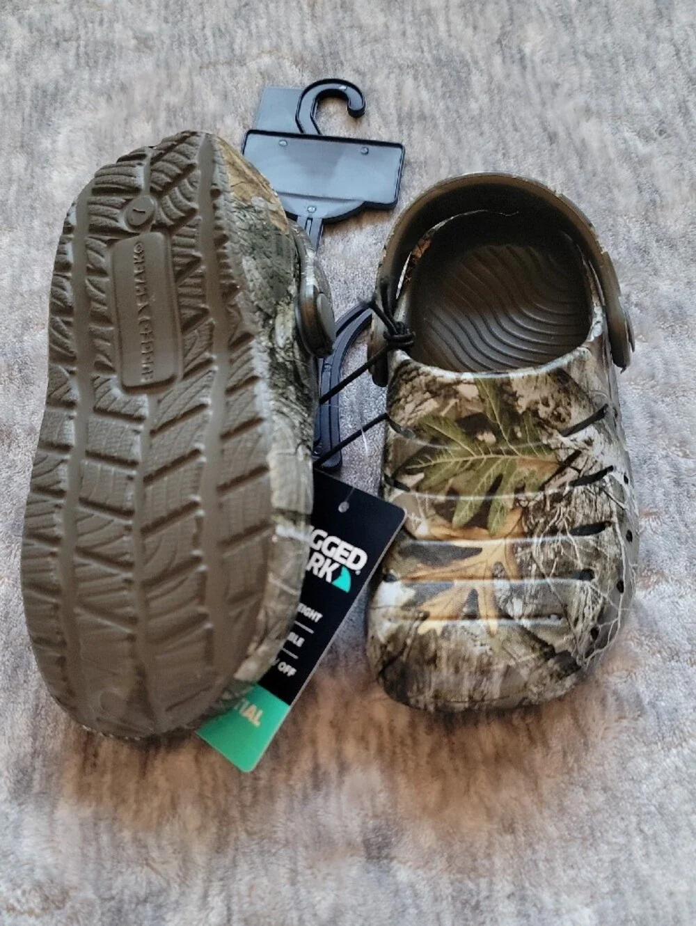 Toddler Camouflage Slip-On Clogs - Green/Brown Size 7